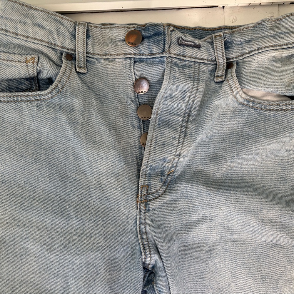 a.n.a Light Wash Straight Jeans